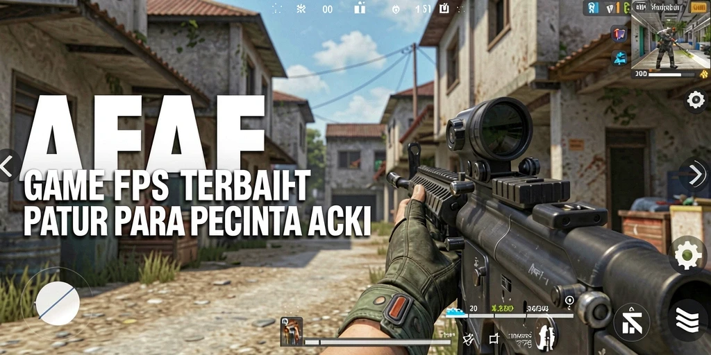 Screenshot AFAF menunjukkan aksi tempur FPS yang mendebarkan.