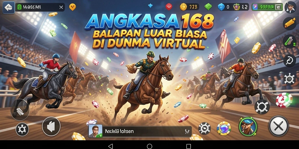 Tampilan gameplay balap yang mendebarkan di ANGKASA168.