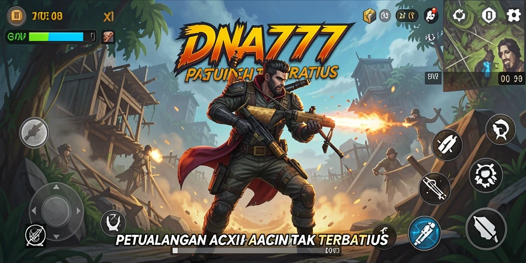 Tampilan aksi seru dari gameplay DNA777 dengan grafis memukau.