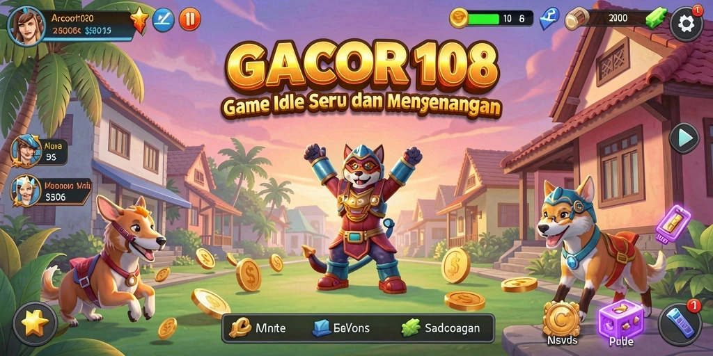 Tampilan gameplay seru GACOR108 dalam suasana santai dan interaktif.