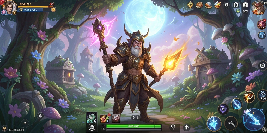 Tampilan gameplay seru NOX123 dengan aksi dan strategi RPG.