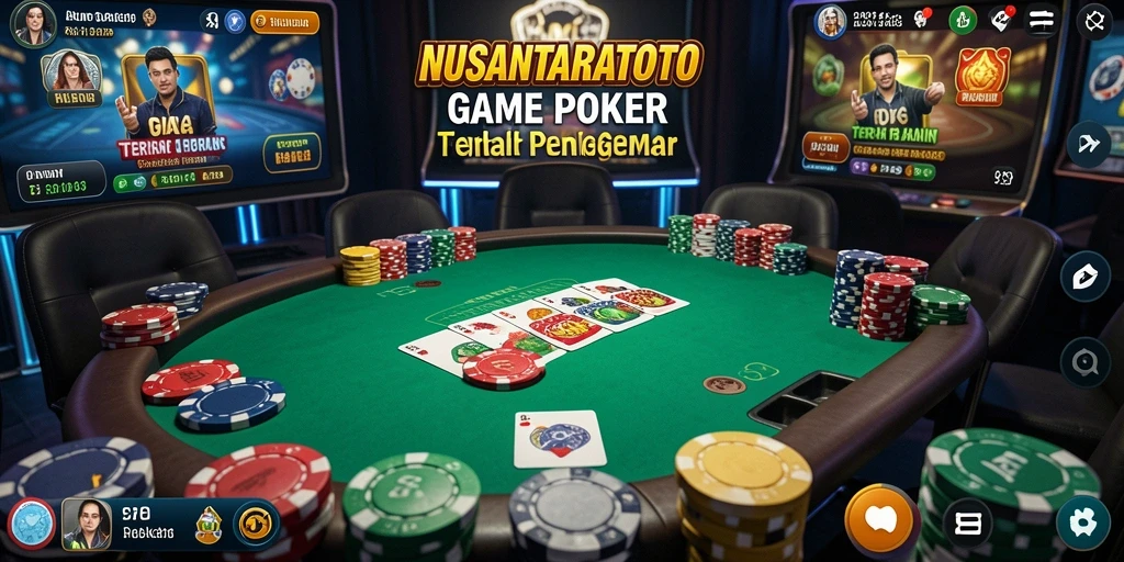 Gameplay menarik di NUSANTARATOTO dengan nuansa poker yang nyata.