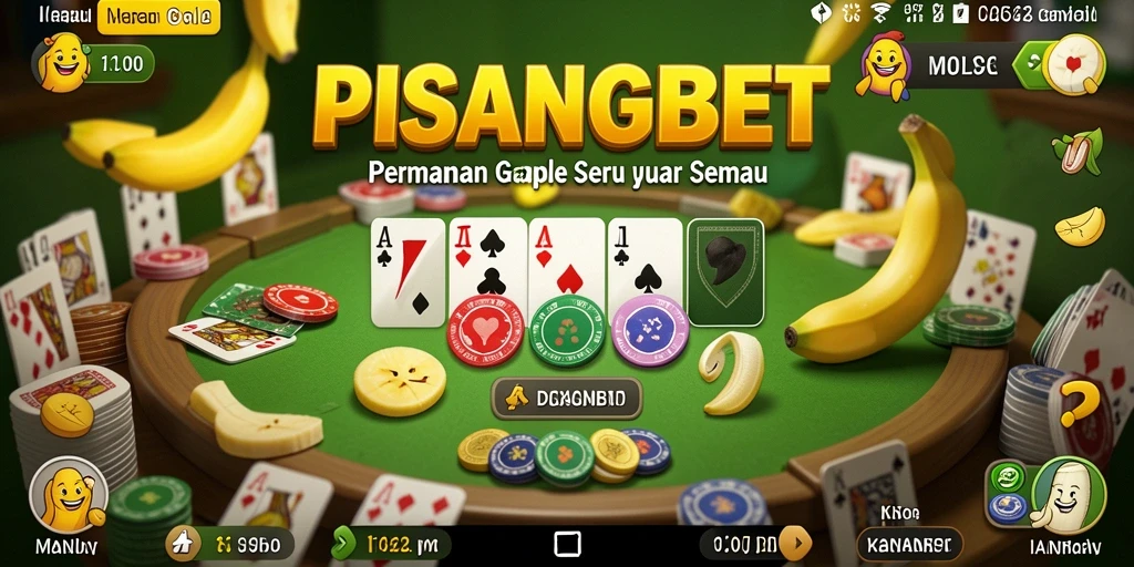 Tampilan gameplay Gaple yang seru dan menarik di PISANGBET.