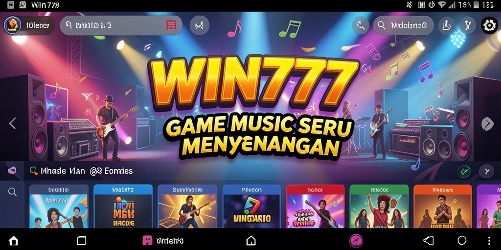 Tampilan gameplay yang seru dari WIN777 dengan lagu-lagu menarik.